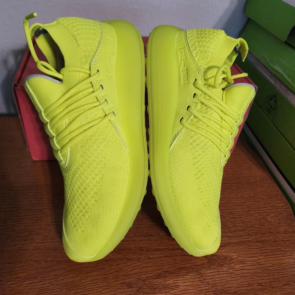 Lane Eight Women's Trainer AD 1Electric Yellow Size 6.5 - Picture 12 of 16